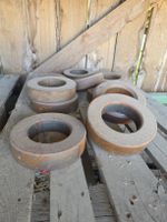 Stahlringe Metallringe rund 8 Stück gebraucht 