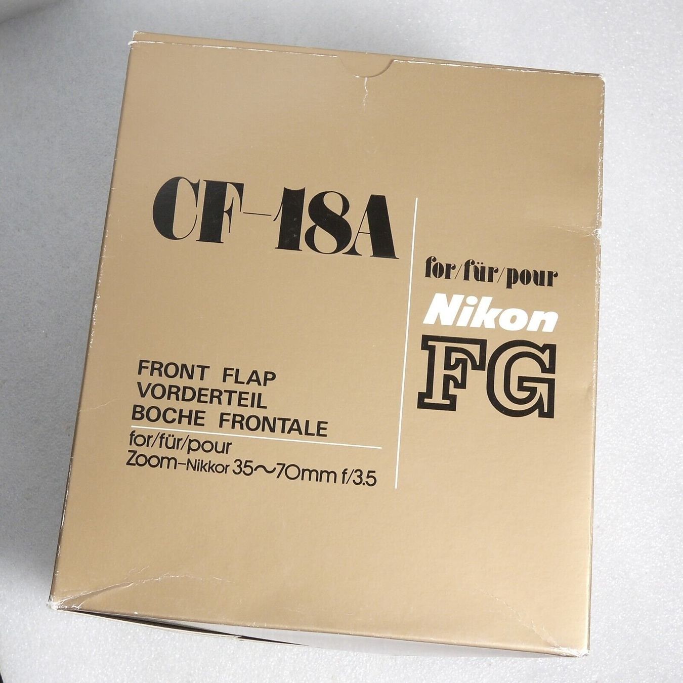 Nikon Kamera: Nikon CF-18A Vorderteil / boche frontale / front flap FG – Neu und originalverpackt aus Egg b. Zürich von JCB