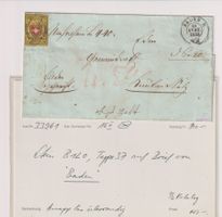 Rayon - Brief Naxchnahme von Baden (Luxusstempel)