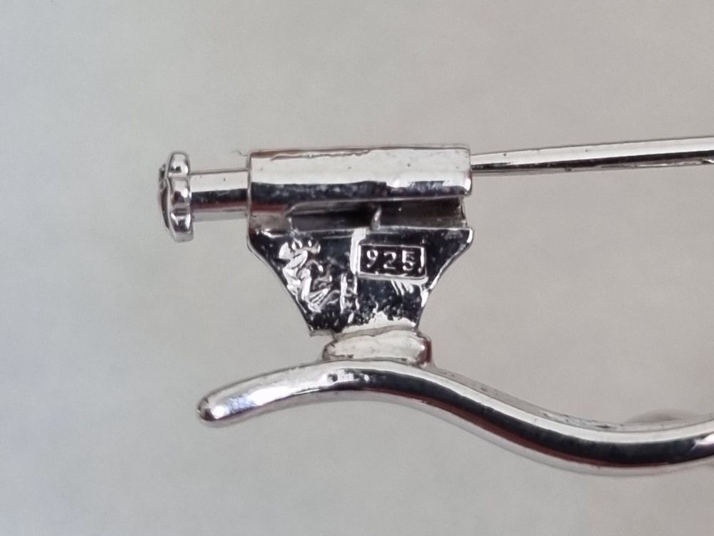 Broches & Aiguilles: Wunderschöne Brosche 925er Silber mit Perle + 2 Steinchen – D'occasion à Subingen par Riccardina 5
