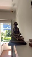 Scultura antica orientale con musicista-arredamento unico