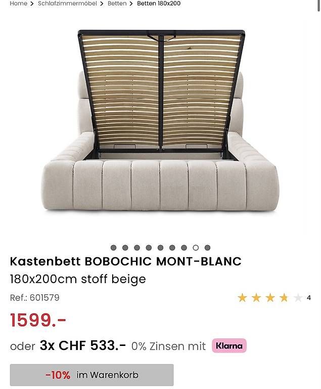 Lits: Lit 180x200 – D'occasion à Lausanne par ald_5dkf 2