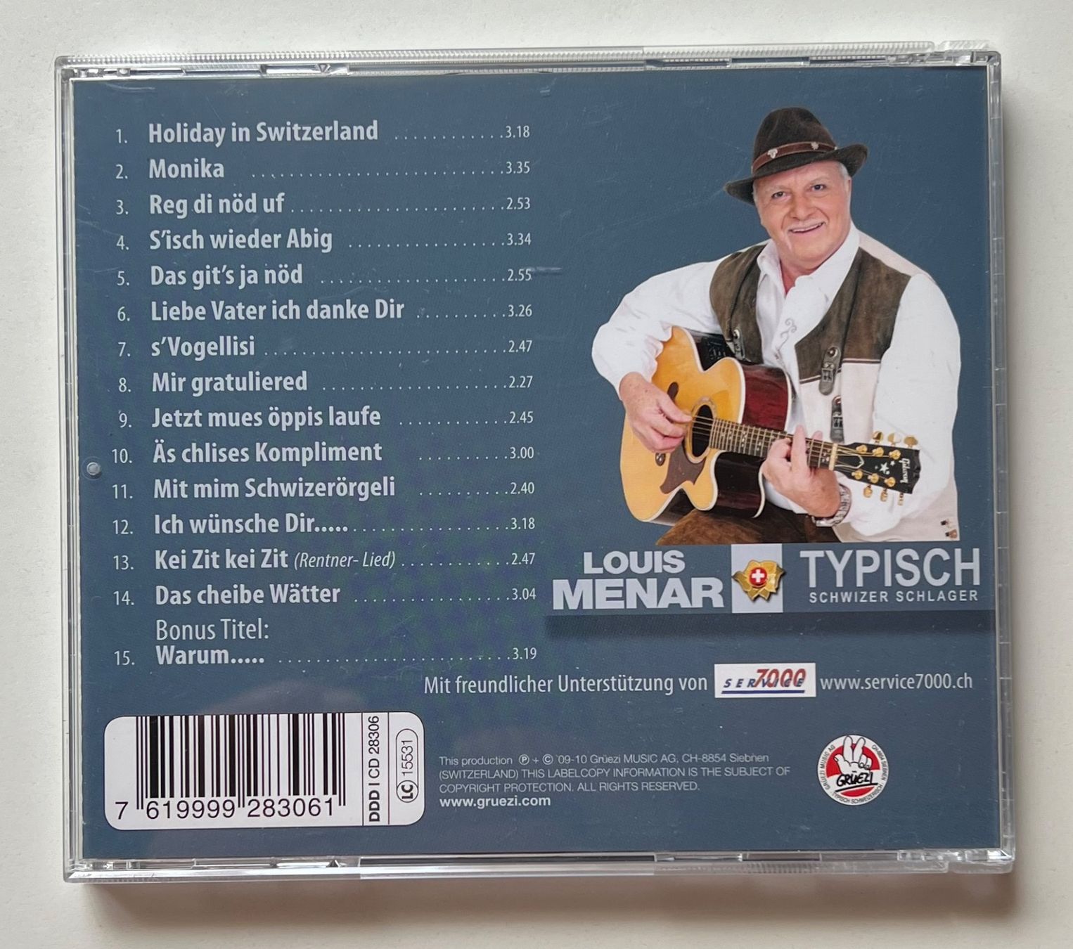CDs: Louis Menar / Typisch - Schwizer Schlager – Gebraucht aus Näfels von rottabi 1
