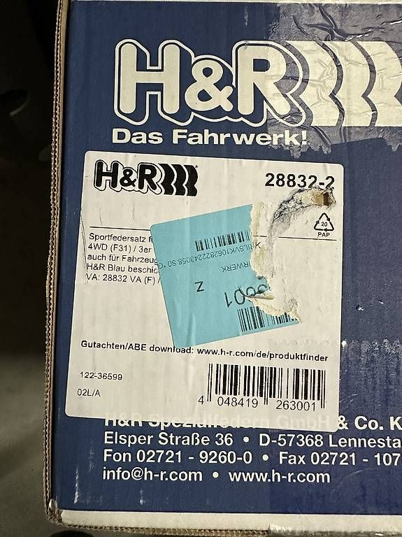 Il mondo degli animali: H&R Sportfedern 28832-2 – Usato da Schüpfen venduto da rafe02 4