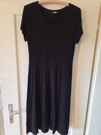 ZIGN Kleid, elegantes Sommerkleid, Grösse M, schwarz
