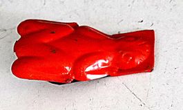 Frosch Quak Orang-Rot Blech