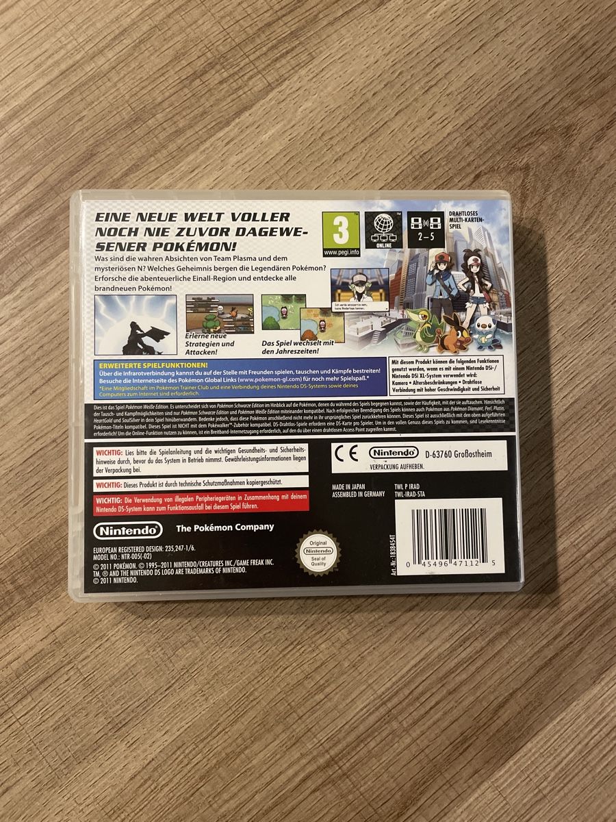 Nintendo Giochi: Pokemon Weisse Nintendo DS – Usato da Hagendorn venduto da masterchieff 1