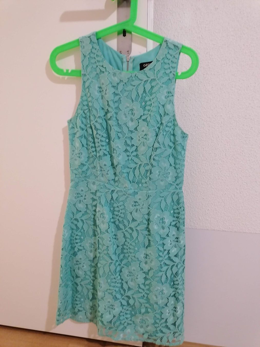 Vestiti: Knielanges Spitzenkleid türkis, Gr. 34 – Usato da Regensdorf venduto da nin_7m6l