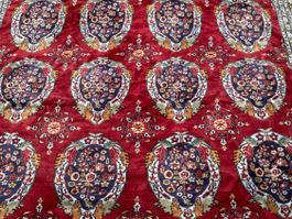 Klassischer Teppich aus Pakistan Boteh Blau 300×218cm