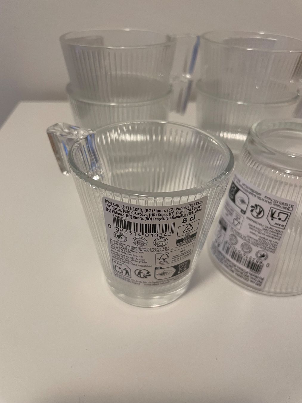 Tassen: 6er Set Glas Tassen, gerippt – Neu (gemäss Beschreibung) aus Niederglatt ZH von ctulimp 4