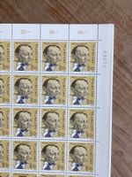 50x Fr.-.80 Briefmarken Frankatur Porträtmarken B. Cendrars