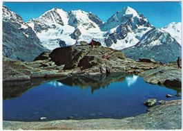 Fuorcla-Surlej - Blick auf Piz Bernina & Piz Roseg