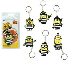 Minions PCV Schlüsselkette 6-fach sortie