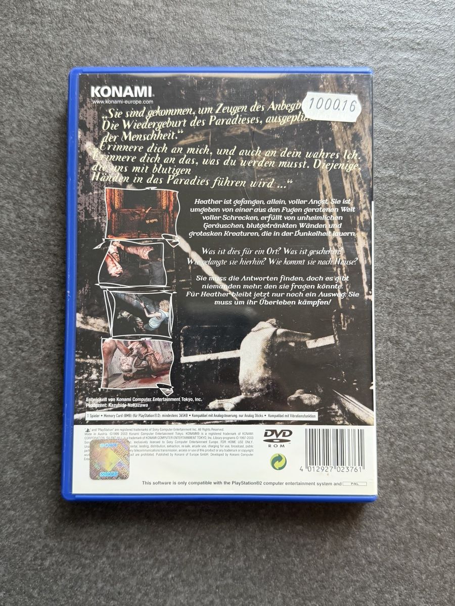 Giochi: Silent Hill 3 Playstation 2 "Case Only" – Usato da Zürich venduto da cENS0R 1