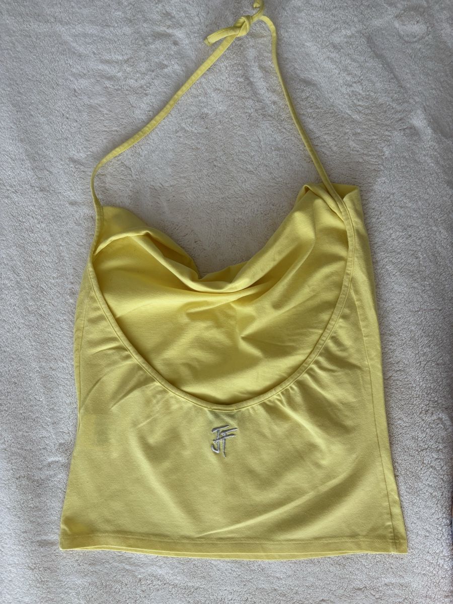 Top: Ferre Halter Yellow Top Size M NP: 414 .-  – Nuovo (secondo la descrizione) da Horgen venduto da lme_8kj7 1