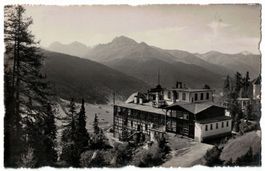 Davos, Schatzalp-Restaurant, gelaufen 1931