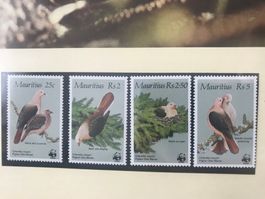 WWF Mauritius 1985 Taube Satz postfrisch