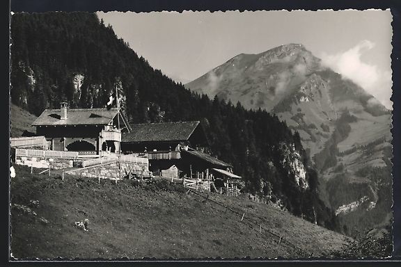 Cartoline postali: Reichenbach im Kandertal, Chalet und Sen – Usato da Berlin venduto da bartko-reher