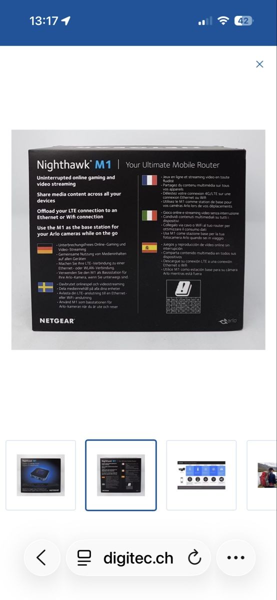Netgear Modems & Routeurs: Netgear Nighthawk M1 WLAN Router – Neuf avec emballage d'origine à Dübendorf par mulasuva01 5