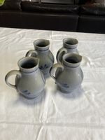 4er Set Steingut Krüge 5dl