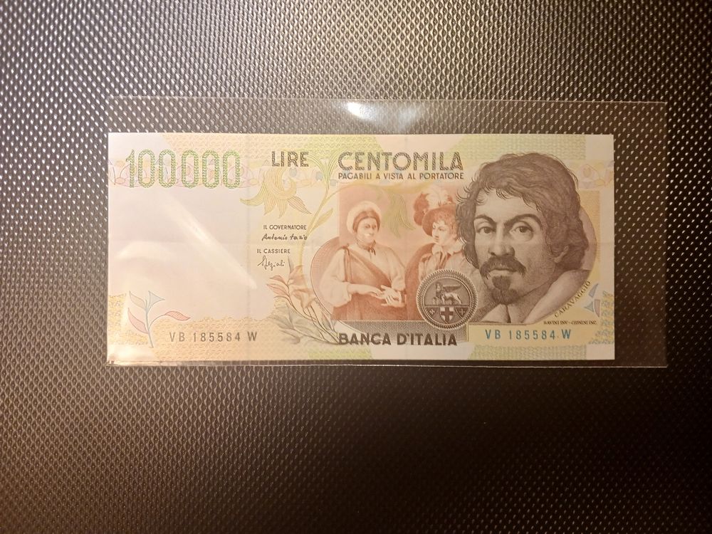 Italienische 100'000 Lire Banknote. (Gebraucht) in Geroldswil für CHF ...