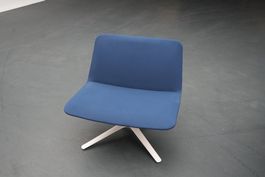 Bequemer Sessel, drehbar, dunkelblau