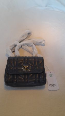 Sac bandoulière Guess EDITA MINI noir matelassé neuf