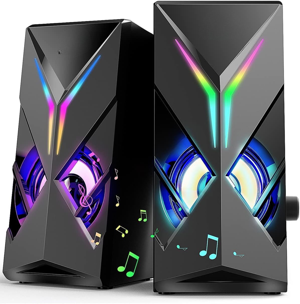 Lautsprecher: Gaming Lautsprecher 10W RGB LED USB Desktop – Neu und originalverpackt aus Schaffhausen von her_zt65