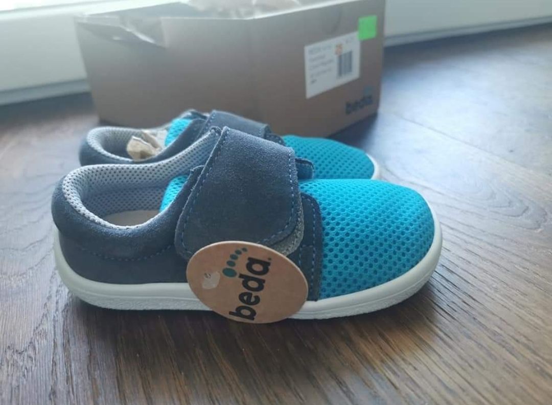 Chaussures garçon: Beda Barfusschuh, LowCut Leder & Mesh Sky, Gr. 25 – Neuf avec emballage d'origine à Häfelfingen par tan_g2yv 1