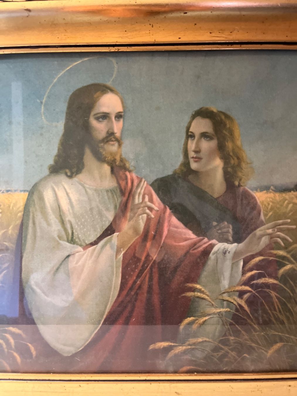Tableaux: Bild hinter Glas auf Karton gemalt – D'occasion à Niederrohrdorf par Oldfan 1