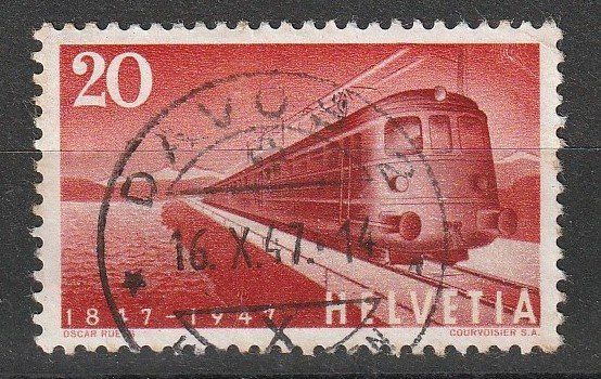 Alle Briefmarken: 1947 Nr 279 mit Vollstempel DAVOS – Gebraucht aus Homburg von masina01