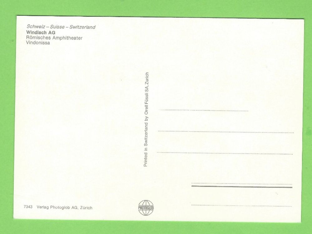 Cartoline postali: Windisch AG: Antikes Amphitheater – Usato da Zürich venduto da t24_de 1