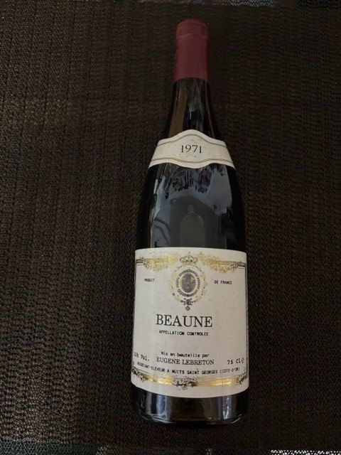 Vins: Beaune Appelation Controllée - Eugene Lebreton 1971 – D'occasion à Stallikon par Weinhandel