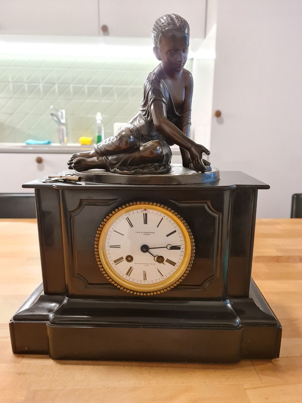 Orologi da terra & Orologi da parete: Tischuhr: Lay & Cherfils – Usato da Basel venduto da Bafidu 5