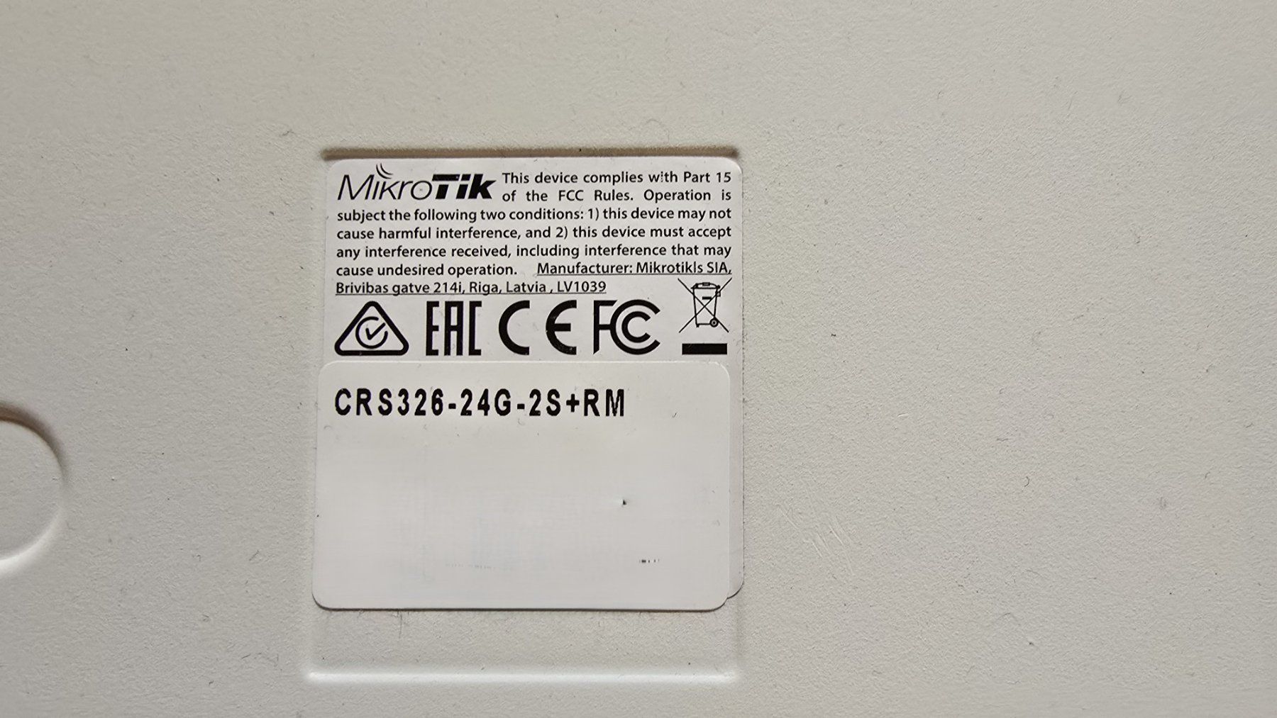 Modem & Router: MikroTik CRS326-24G-2S+RM – Usato da Niederurnen venduto da Jstussi 2