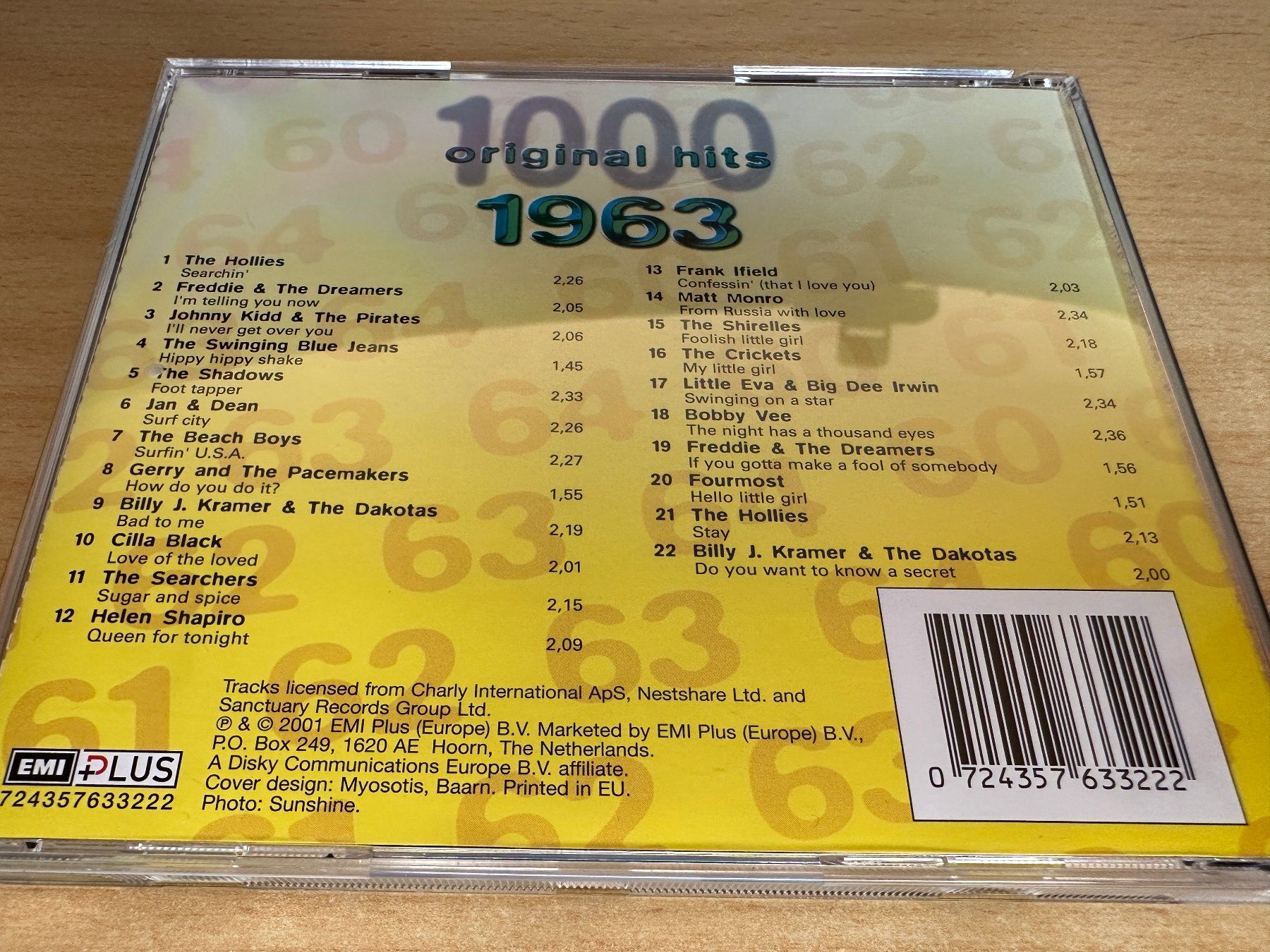 CDs: Various – 1000 Original Hits 60's - 1963 – Gebraucht aus Rikon im Tösstal von Alpenmutz 1
