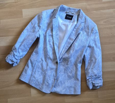 Orsay Blazer mit Blumen blau Gr. S