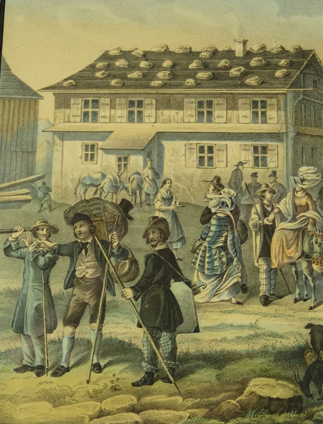Incisioni: RIGI, LITHOGRAPHIE UM 1840 – Usato da Grüningen venduto da Kartensammler 2