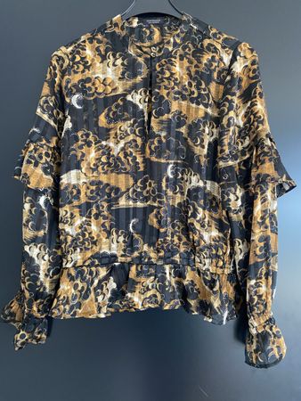 Bluse gold-schwarz von Scotch&Soda Gr. S
