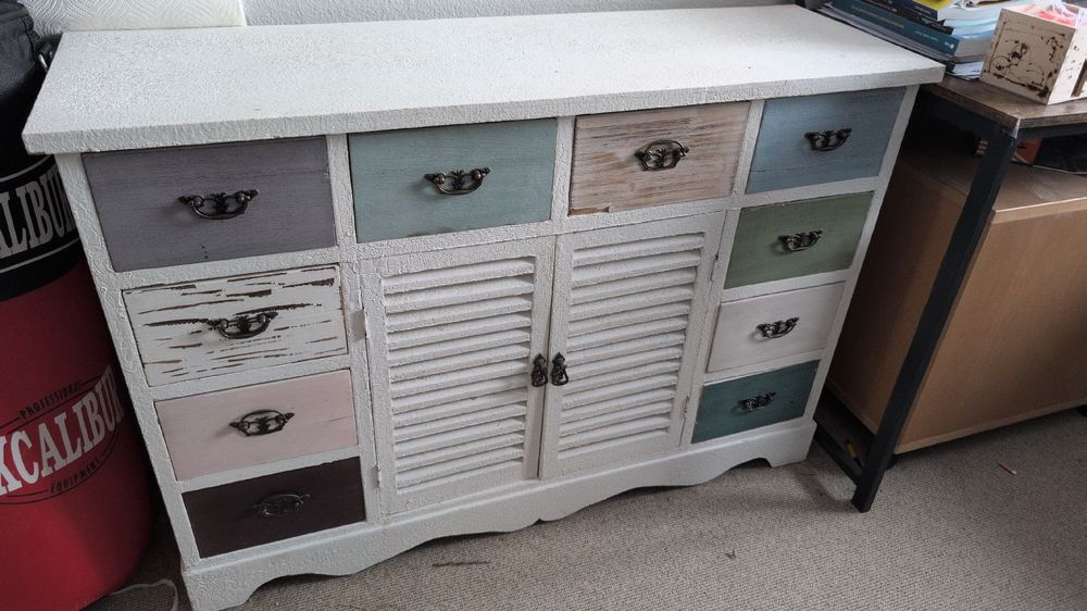 Vintage Kommode mit vielen Schubladen, Shabby Chic Stil! (Gebraucht) in ...