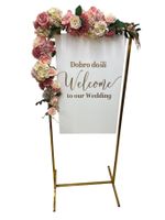 Welcome Tafel Hochzeit kroatisch englisch