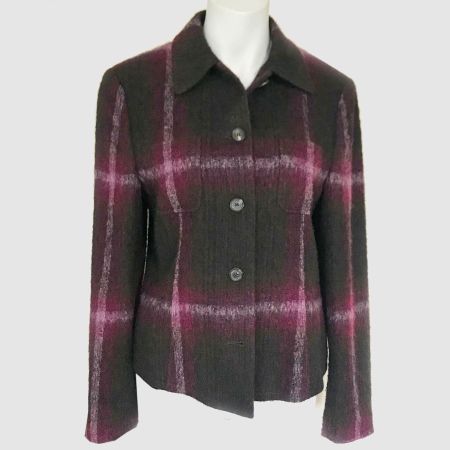 Jacke Gr. 38 JOSEPH JANARD mit Grosskaro lila-violett
