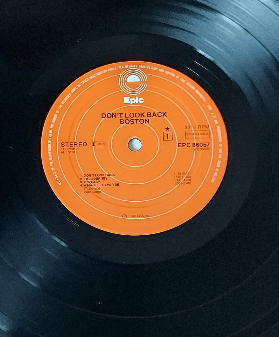 Vinyles: LP - BOSTON - DON'T LOOK BACK – D'occasion à Steckborn par Quo7 2