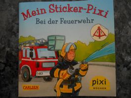Mein Sticker-Pixi - bei der Feuerwehr - unbespielt