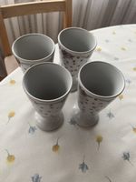 Süsse Kaffebecher aus Keramik mit Blumenmuster, Vintage