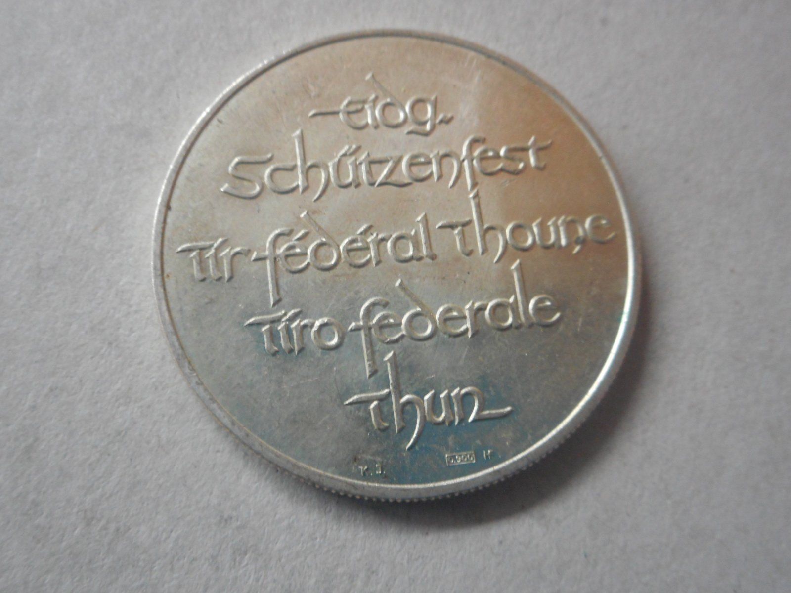 Medaillen: 1969  silber Medaille Thun Schützenfest – Neu (gemäss Beschreibung) aus Kriegstetten von pizlad2010 1