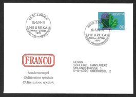 Sonderbrief S.1420 Heureka Zürich 10.5.1991