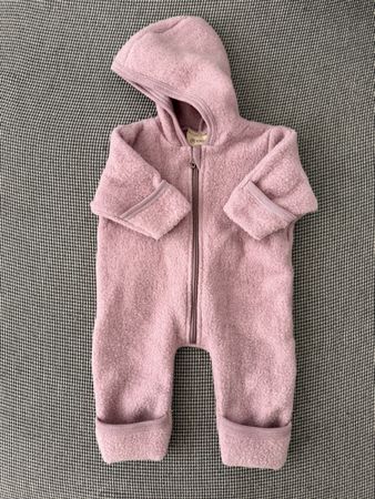 Engel Wollfleece Overall Rosa – Grösse 50/56