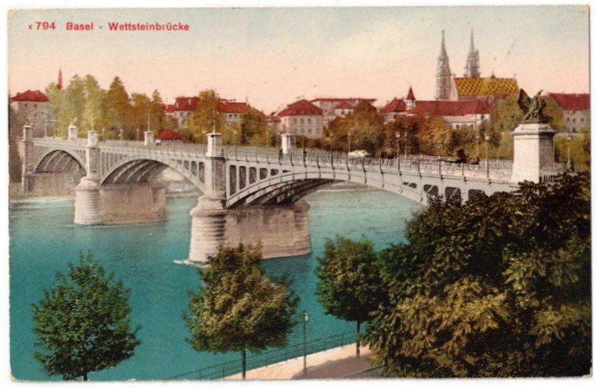 Cartes postales: Basel - Wettsteinbrücke – D'occasion à Binningen par Mountainrider