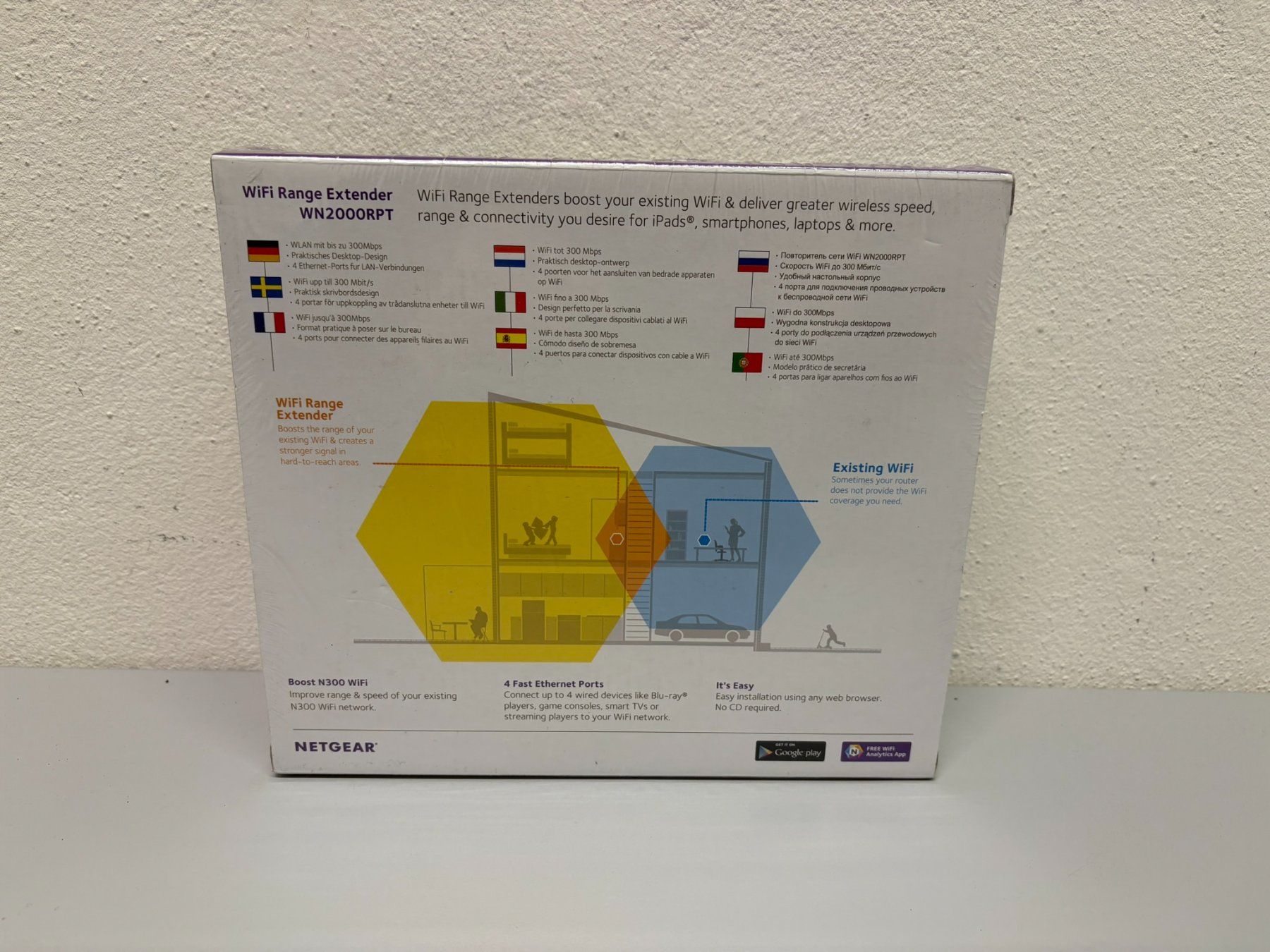 Netgear WiFi: Netgear Wifi Range Extender WN2000RPT – Nuovo e nell'imballaggio originale da Hochdorf venduto da av-electronics 1